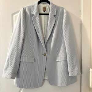 Higp Boss Seersucker Blazer Size 14
